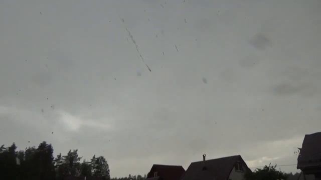 Прохождение слабой грозы на холодном фронте 18 июля в Сосново смотреть онлайн