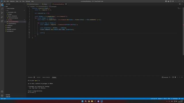 Discord.JS v14 || #3 Command handling