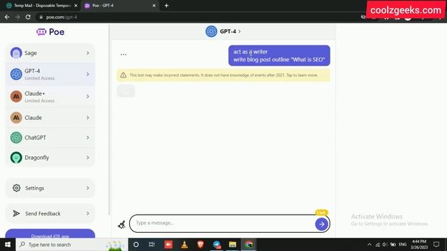 How To Use ChatGPT 4 For Free? ChatGPT 4 Free Access | Coolz Geeks