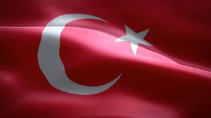 Flag Turkey - Развевающийся флаг Турции