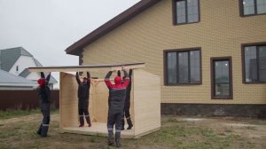 ? Мобильный разборный хозблок от СК "Лучшие решения" // Производство и  сборка в одном обзоре ?