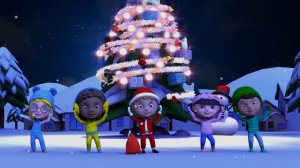 He Has a Red Red Coat | Santa Claus Song with Actions | Christmas Children Songs |Little Action Kid