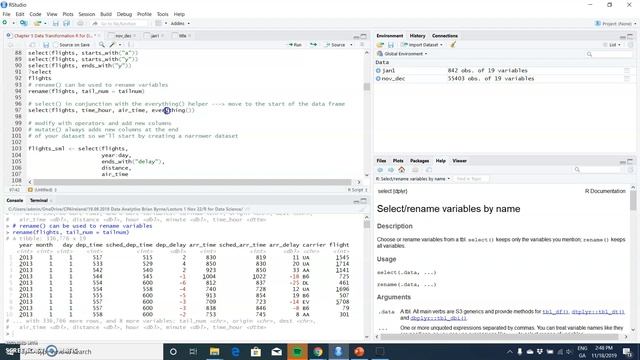 dplyr rename() select() смотреть онлайн