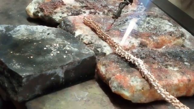 Пайка золотой цепочки