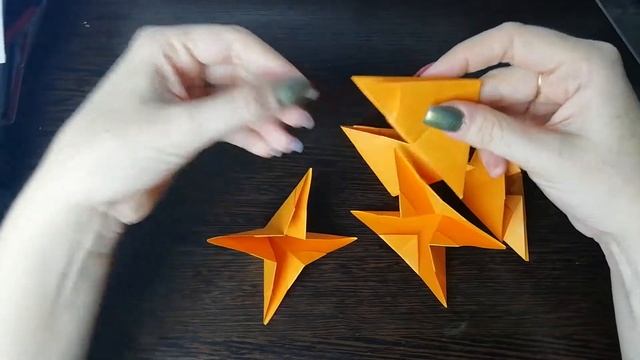 Объемная звезда. Как сделать звезду своими руками из бумаги . Модульное оригами смотреть онлайн