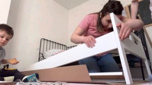 Instructions how to install IKEA KRITTER Bed frame with slatted bed base, white, 70x160 cm