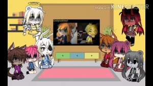 Piggy reaction to afton family memes//gacha life//