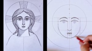 UK COPTIC ICONS tutorial - Drawing the face of a young Christ