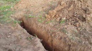 Траншея заглубленного ленточного фундамента ч.2