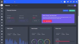 CRM Bootstrap 4 Admin Dashboard Ui Kit with Dark Theme