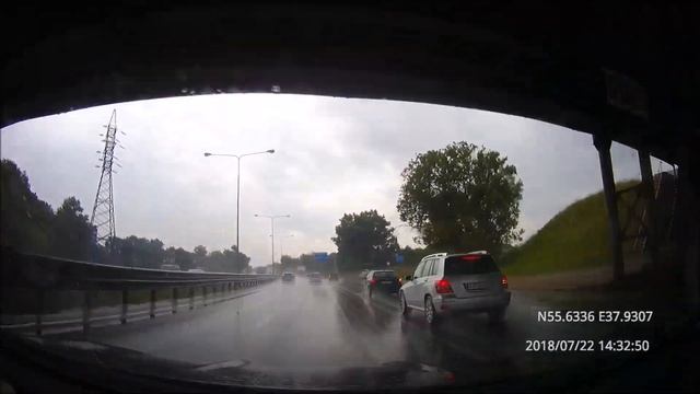 Driving in Moscow agglomeration: Мытищи - Бронницы 22/07/2018 (timelapse 4x)