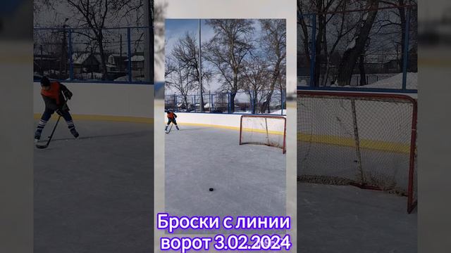 хоккей броски с линии ворот