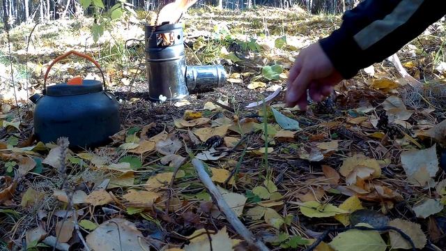 Турбо-печка . Жарю картошку в лесу. смотреть онлайн