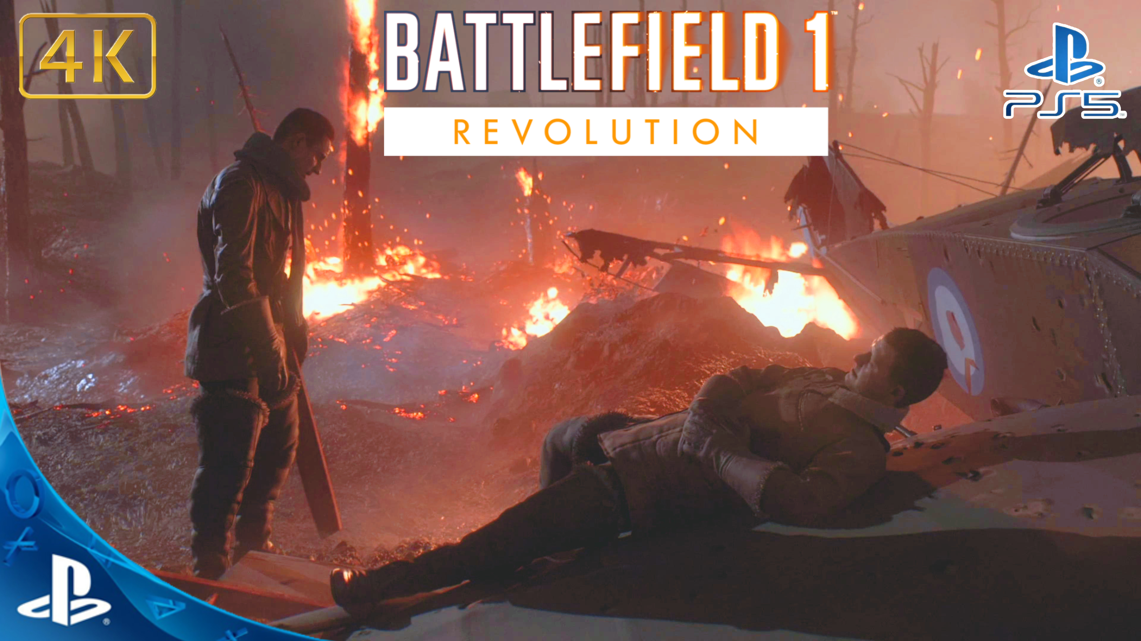 Battlefield 1.Revolution.Прохождение.Друзья из Высших Кругов.Падение с Небес.4K.Sony PlayStation 5.