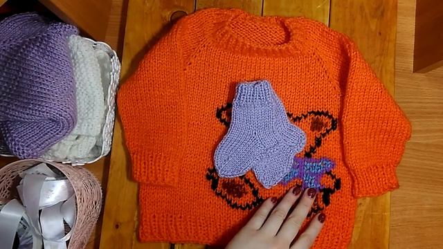 Свитер для малыша готов. Про вязальные планы!!!! Болталка)))) смотреть онлайн