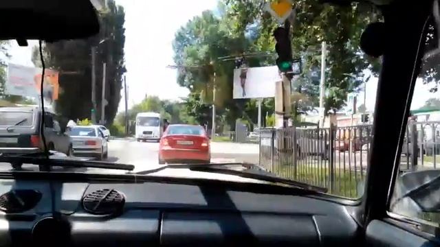 Таганрог из окна автомобиля... смотреть онлайн