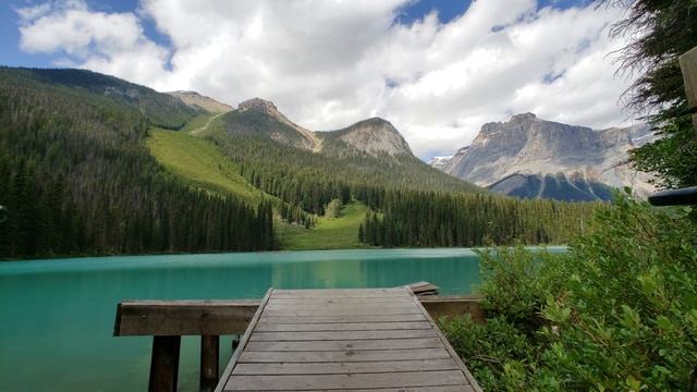 [4K] Emerald Lake in Yoho National Park, BC Canada - Watching tour смотреть онлайн