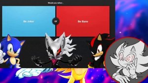I REACT to Sonic, Shadow, and Infinite Play Would you Rather! -  SHADOW FORGOT HIS CLOWN SHOES