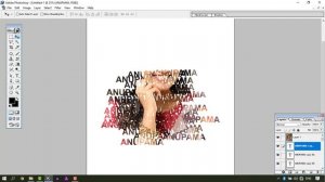 Photo with 100's of text layers in Photoshop 7.0