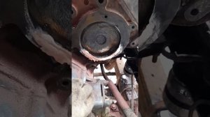 восстановление чугунного блока КАМАЗА( посадочное место под помпой).