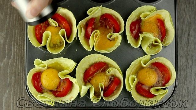 Нереально вкусно и очень просто|Быстрый завтрак из лаваша, яиц и помидоров смотреть онлайн