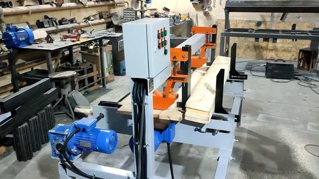 Проходной торцовочный станок СТП-50 (мультиторцовка - два пильных узла)