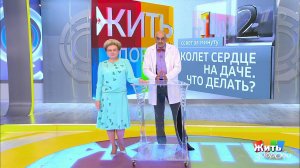 Совет за минуту: колет сердце на даче. Жить здорово! Фрагмент выпуска от 07.08.2018