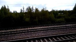 Станция Номжа. Северная железная дорога. Россия из окна поезда.