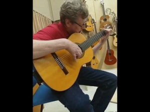 Richard Brune plays  flamenco on  guitar by Pavel Gavryushov