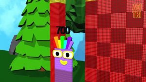 Numberblocks Comparison 7 70 700 7000 70000 700000 to 7 Million Numberblocks Standing Tall