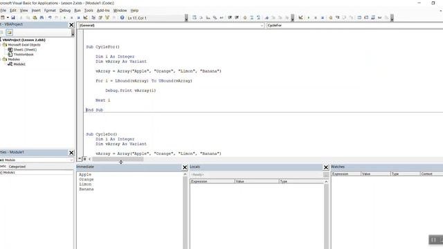 Программирование с нуля на VBA. Циклы. Урок 5