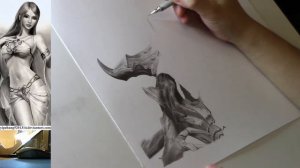 Live Stream - StarCraft 2 Zagara Pencil Drawing Part 7