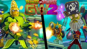 Зомби против Растений видео Большая битва с Боссами в смешной игре Plants vs Zombies GW 2