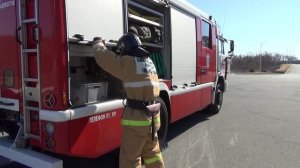 Боевое развертывание от АЦ с подачей 1 ствола по 1 магистральной линии