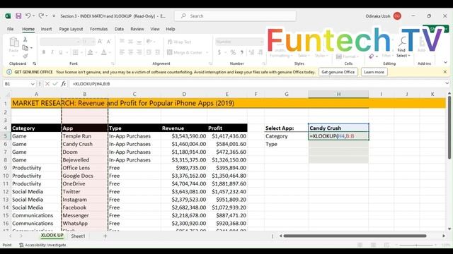 Use XLOOKUP Formular for the easiest way to analyze data in excel- Business analyst beginners cours смотреть онлайн