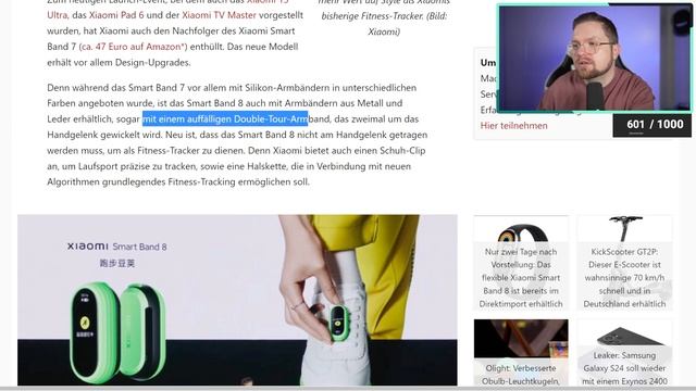 Xiaomi Smart Band 8 - Was ist NEU beim beliebtesten Fitness Tracker? | CH3 TECH NEWS 29 смотреть онлайн