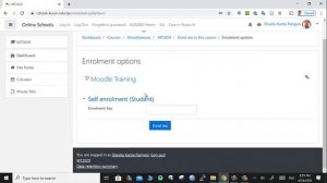 Online Course Creation (Part 8) : Students' self-enrollment in online course (Moodle training)