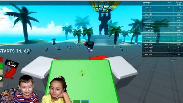 ПРОДОЛЖАЕМ КАЧАТЬСЯ #2 в ROBLOX Симулятор качка в Роблокс Приключения мульт героя от AVG смотреть онлайн