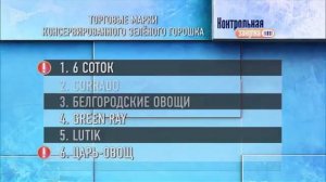 Консервированный зеленый горошек. Контрольная закупка. Выпуск от 29.12.2015