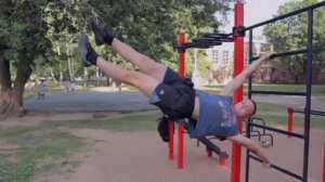 Горизонтальный флажок на шведской стенке. Обучалка по Workout 16