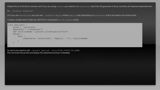 AWS Lambda JAVA: usage of external libraries смотреть онлайн