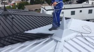 Самый простой способ покрасить металлическую крышу часть 2