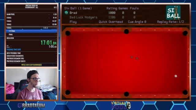 Virtual Pool 64: All Tournaments Speedrun | 34:35 смотреть онлайн