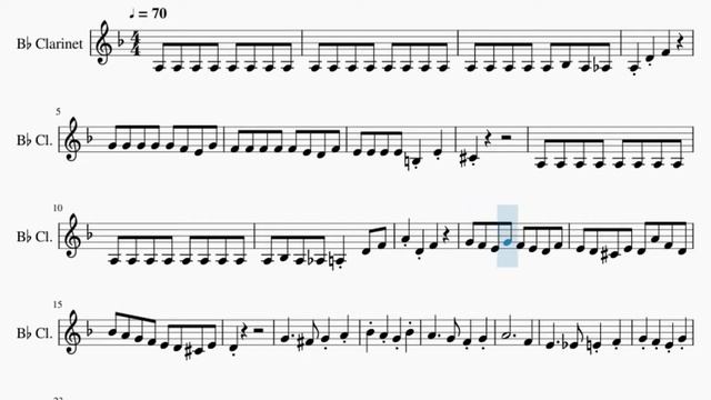 SUPER EASY Clarinet Sheet Music: How to play RUSH E by Sheet Music Boss смотреть онлайн