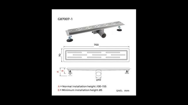 Обзор линейного трапа Gappo G85007-1 смотреть онлайн