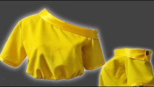 Топ с рукавами на одно плечо. Моделирую топ по базовой основе.