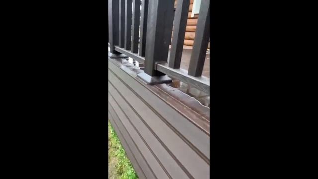 ТехноПарк ДПК видео от клиента монтаж террасы из ДПК со ступенями на объекте в Лен области