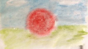 Рисуем героя с помощью нетрадиционной техники рисования по сырому.