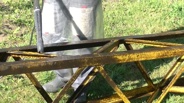 Строим водонапорную башню и ветряк ч.3 Чистим и красим. смотреть онлайн