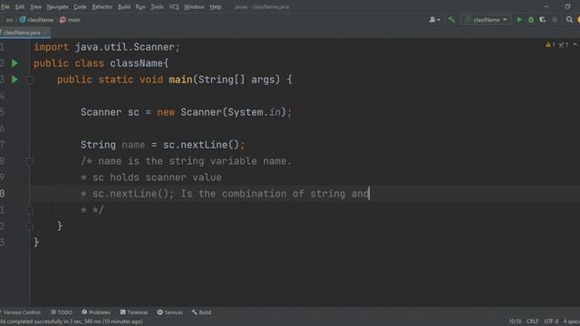 Scanner with the string data type in Java. смотреть онлайн